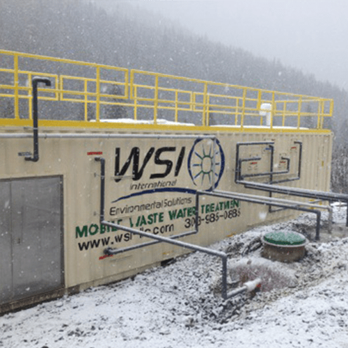 Winterized Container Wastewater Plant