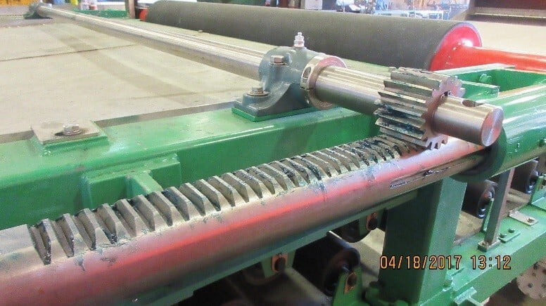 Belt Press Pinion System 